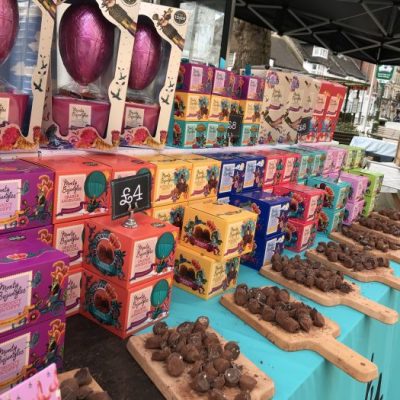 Easter Truffle balloon egg boom at Horsham Italia Piazza