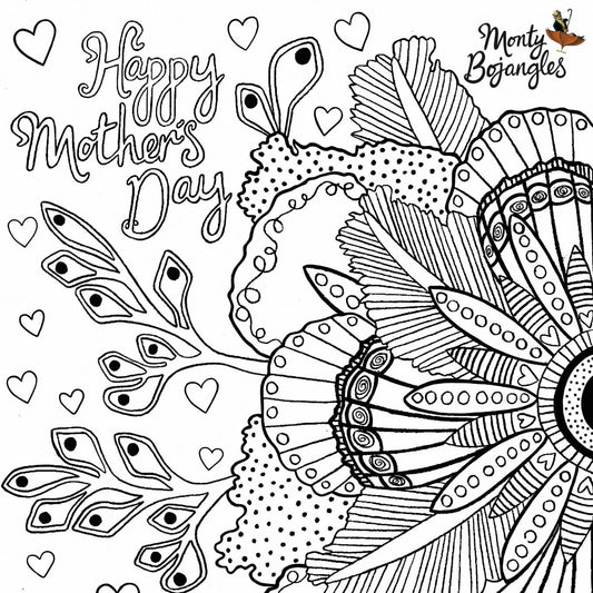 Mothers Day Colouring In Comp