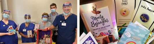 Monty Bojangles donates Chocolates to the NHS