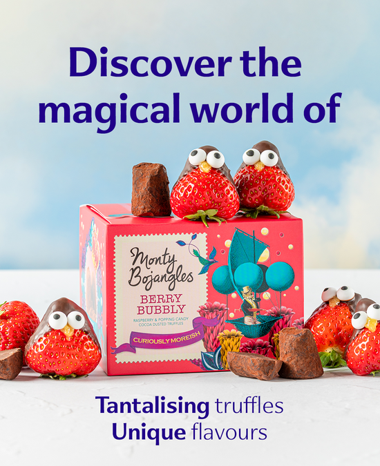 Berry Bubbly Truffles – Raspberry Chocolate with a Pop – Monty Bojangles