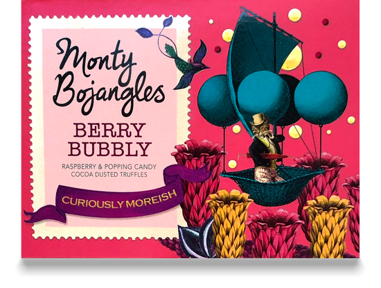 Berry Bubbly Truffles – Raspberry Chocolate with a Pop – Monty Bojangles
