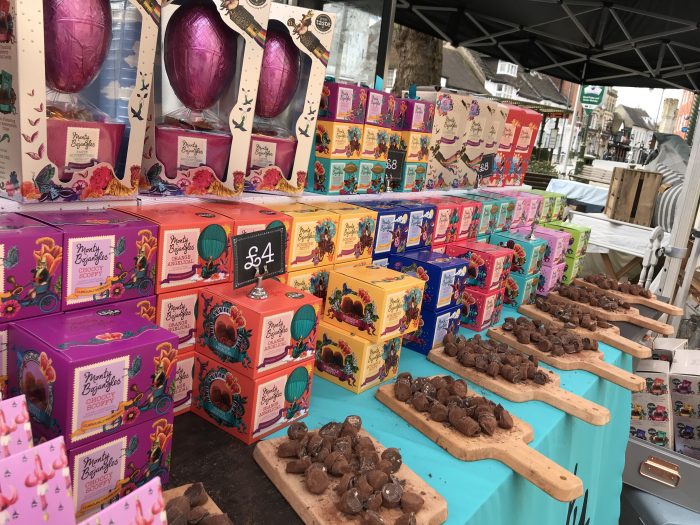 Easter Truffle balloon egg boom at Horsham Italia Piazza