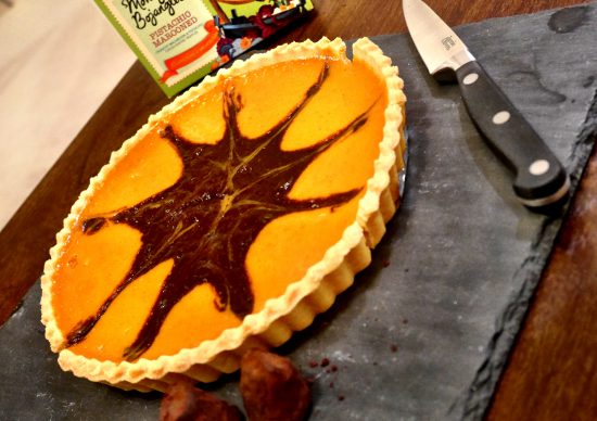 Pumpkin Pie with Pistachio Marooned Truffles
