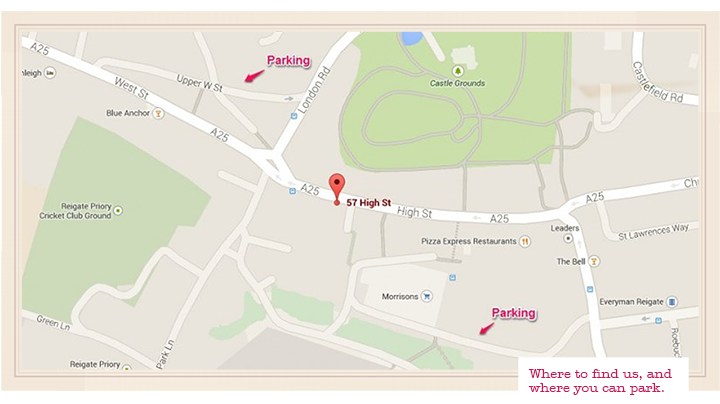 Monty Bojangles Truffle Bar Coffee Shop Reigate Map 