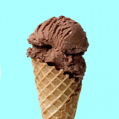 A simple chocolate ice-cream recipe