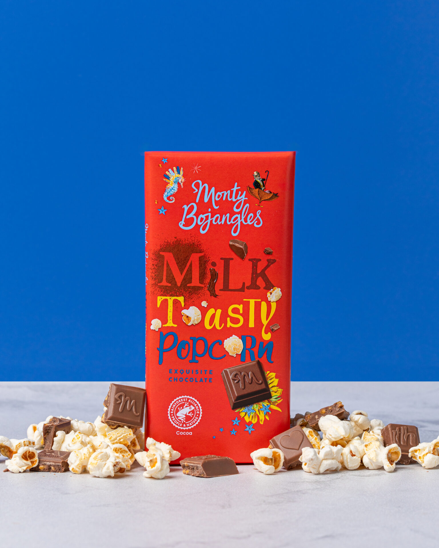 Milk Toasty Popcorn - Our NEW Chocolate Bar - Monty Bojangles